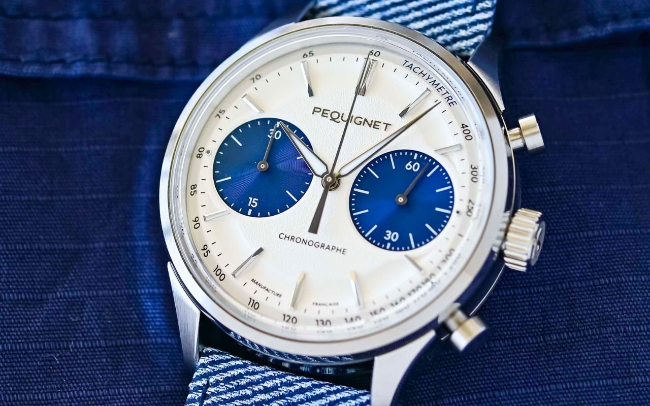 Cette montre française à 6 450 € cache le premier mouvement chronographe entièrement conçu à Morteau par Pequignet