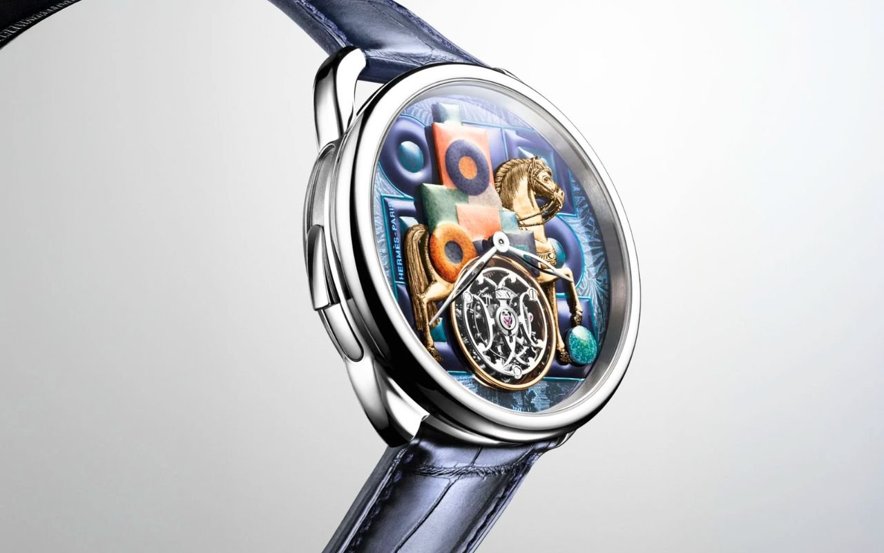 Seulement 6 exemplaires dans le monde de cette montre Hermès Arceau Cavalier en Formes tourbillon à 380 000 euros que personne ne pourra acheter
