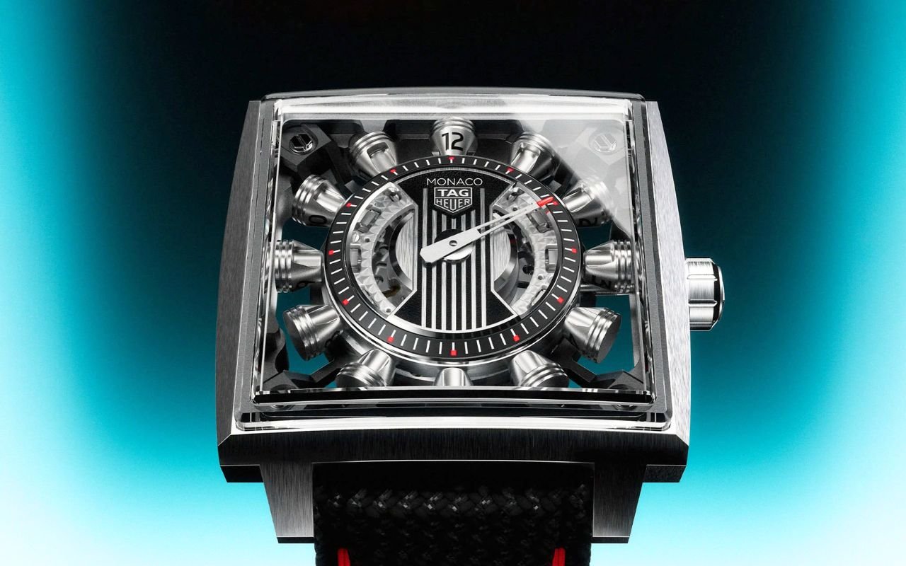 TAG Heuer Monaco Speed 12 avec 12 pistons rotatifs et calibre TH84-00 exclusif : La Fabrique du Temps limite cette horlogerie d'exception à 50 collectionneurs