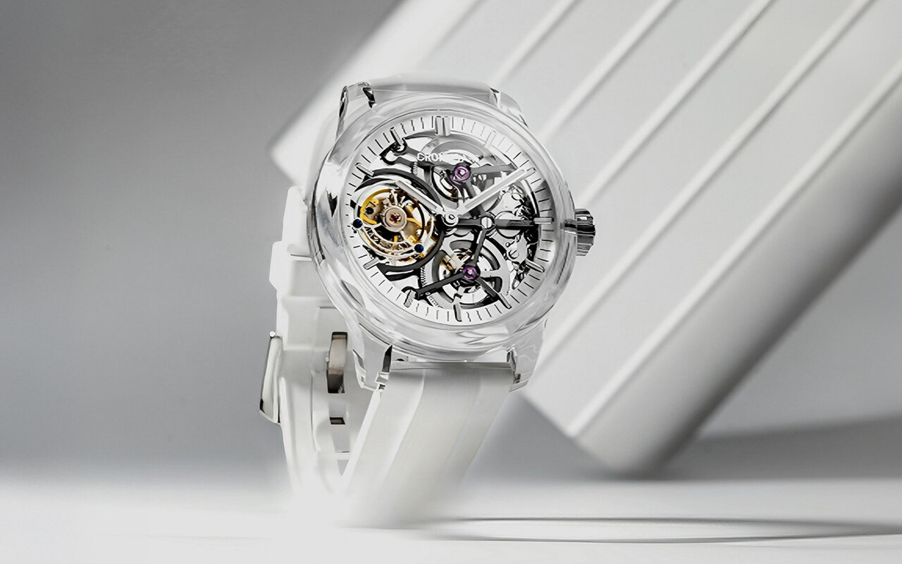 CronusArt ose un boîtier intégral en saphir et un tourbillon manuel à 6 199 € sur la CM026-003 Supreme Treasure en édition limitée