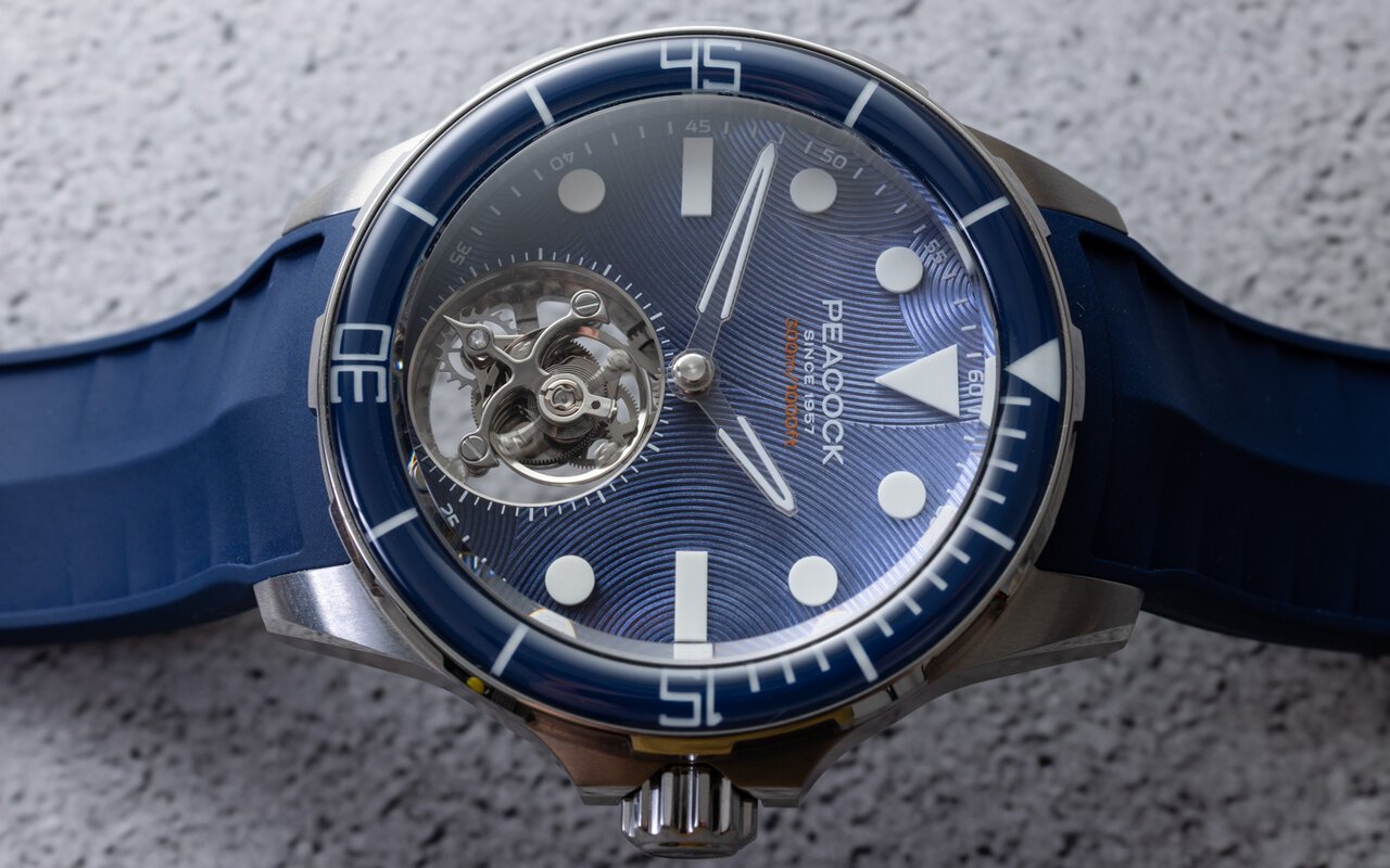 Peacock réussit à placer un tourbillon maison à 6 h sur une plongeuse 40 mm en édition limitée et la vend 2 600 € avec la HAIYI Tourbillon Diver 2026