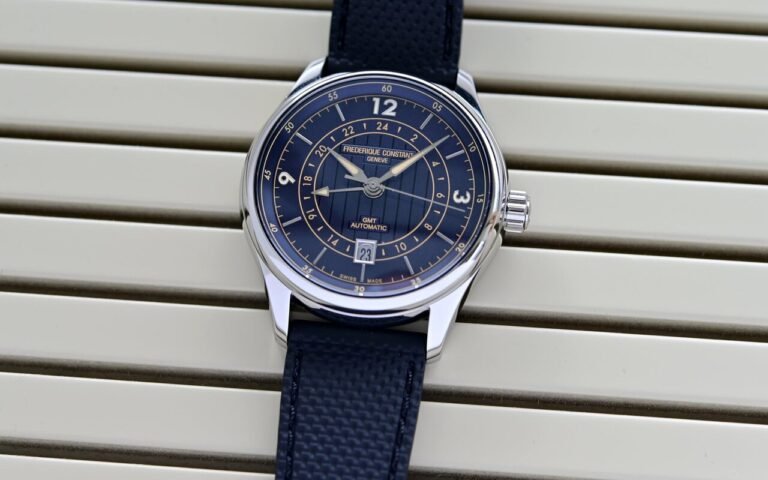 Frédérique Constant lance la Classics Runabout GMT en série limitée à 888 pièces : GMT automatique, étanchéité 50 m et prix à 2 100 € qui ferait rougir bien des montres deux fois plus chères