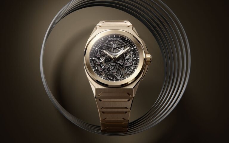 L’or rose transforme radicalement le Bianchet Rotondo UltraFino et pousse ce tourbillon ultra-plat dans un territoire que peu de maisons explorent encore