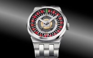 Ce double rotor Perrelet Turbine Roulette qui tourne comme une vraie table de jeu est la chose la plus folle vue sur un cadran de montre