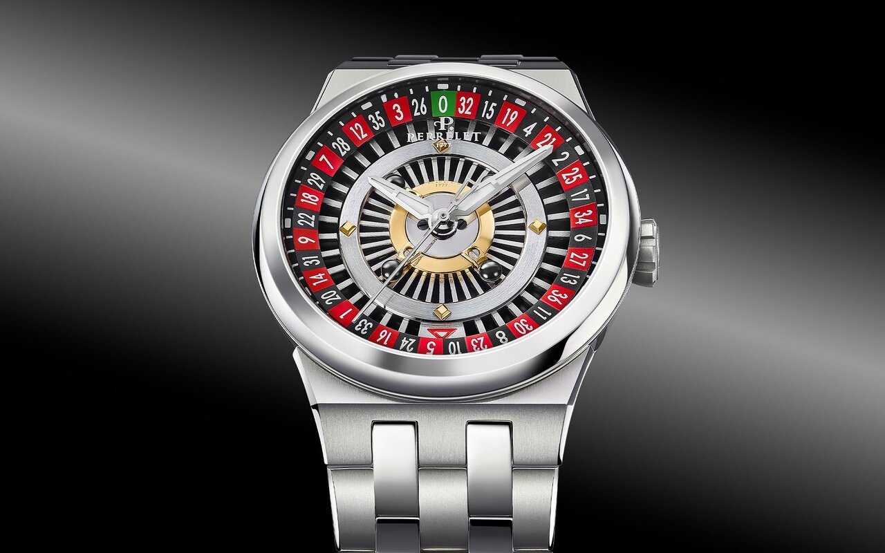 Ce double rotor Perrelet Turbine Roulette qui tourne comme une vraie table de jeu est la chose la plus folle vue sur un cadran de montre