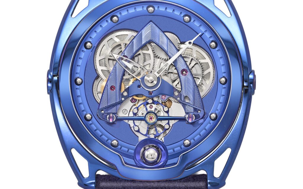 La DB28 de De Bethune réunit titane poli miroir et sphère lunaire bleuie dans un geste horloger que les amateurs de montres de luxe attendaient sans le savoir
