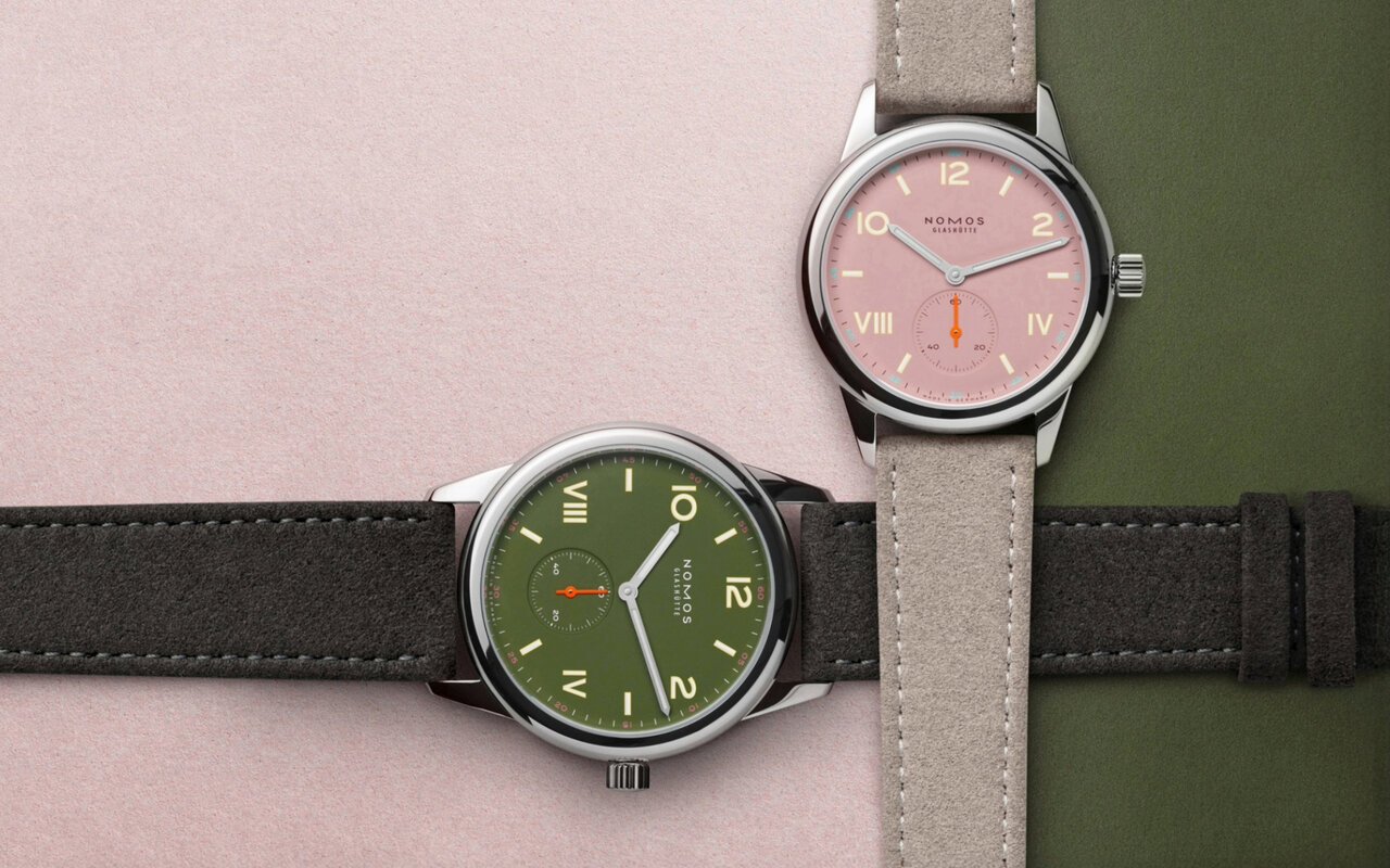 La Nomos Club Campus surprend les amateurs d’horlogerie avec Full Rose et All Olive, deux teintes qui redéfinissent l’esthétique Bauhaus accessible