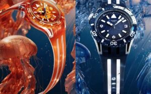 La nouvelle Swatch SCUBAQUA s’inspire des méduses pour des couleurs translucides qu’aucune montre de plongée n’avait encore tentées