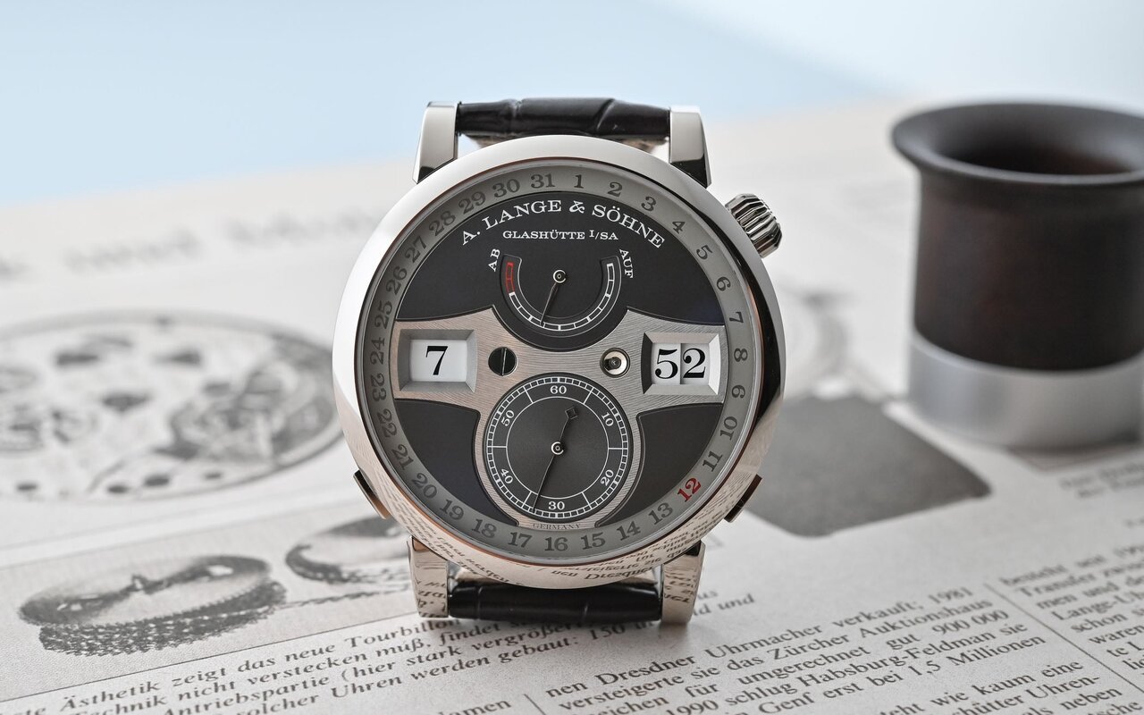 La Zeitwerk d’A. Lange & Söhne affiche l’heure en chiffres qui sautent comme un écran numérique, mais aucun circuit électronique ne se cache à l’intérieur