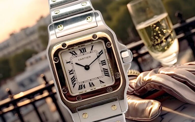 Un siècle de mode n’a pas eu raison de la Santos de Cartier et son boîtier carré reste une obsession dans l’horlogerie de luxe