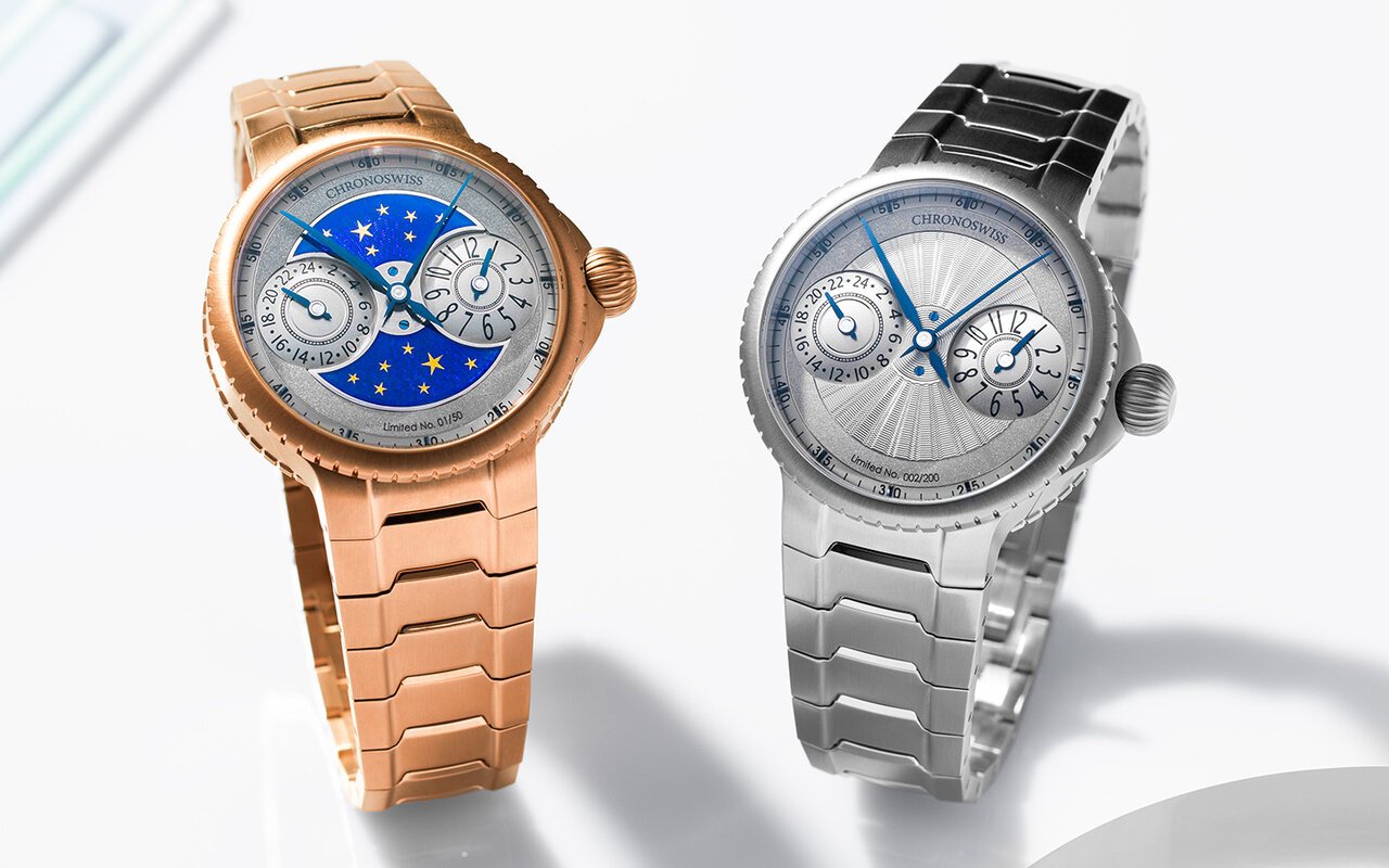 La Chronoswiss Pulse GMT Silver Guilloche ressuscite aujourd’hui le guillochage à la main sur des machines centenaires que l’horlogerie industrielle avait effacées
