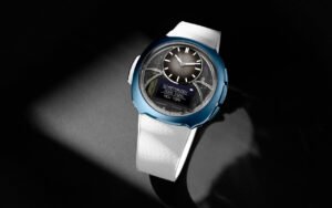 Première Moser vendue en ligne, l’Off-Grid est une montre numérique à 3 900 francs suisses disponible jusqu’au 5 octobre