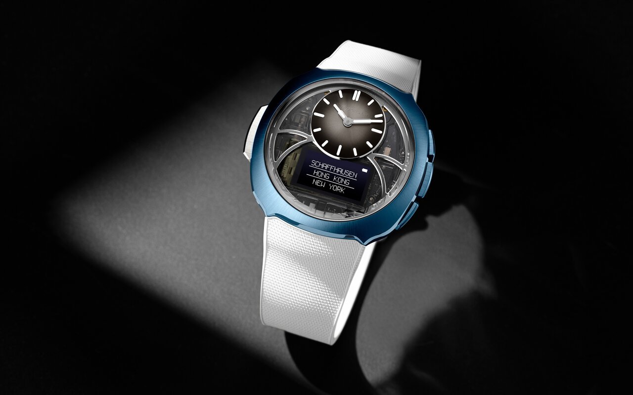 Première Moser vendue en ligne, l’Off-Grid est une montre numérique à 3 900 francs suisses disponible jusqu’au 5 octobre