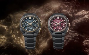 1 500 exemplaires par cadran : Seiko habille l’Astron GPS Solar de titane noir et la décline en vert (HAB009) et en bordeaux (HAB010)