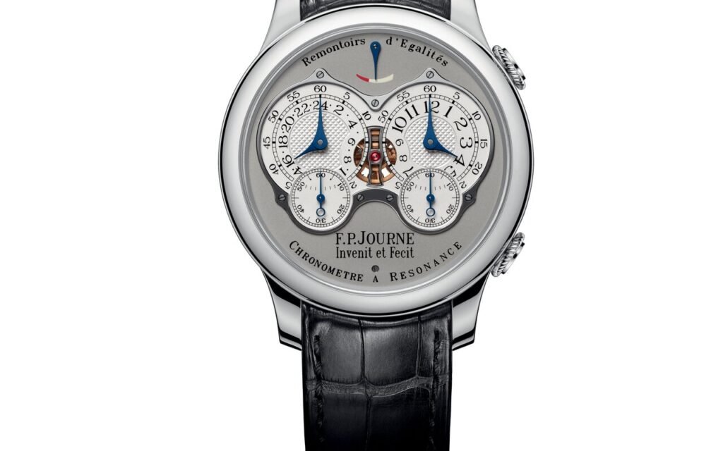 Deux balanciers qui battent à l’unisson : en 2000, F.P. Journe a fait du principe de résonance de Breguet une montre-bracelet