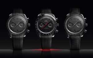 Première Speedmaster entièrement en céramique noire en 2013 : la Dark Side of the Moon d’Omega est devenue une famille de sept modèles plus fins