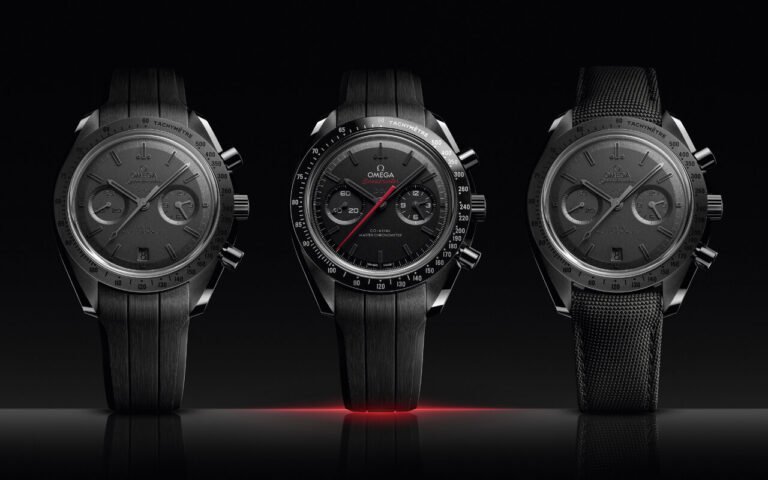 Première Speedmaster entièrement en céramique noire en 2013 : la Dark Side of the Moon d’Omega est devenue une famille de sept modèles plus fins